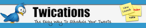 Twications: Just Another TweetLater Which Lets You Schedule Tweets If you’re a Twitterer, most probably you’ll know about TweetLater. A service which provides useful features for Twitter users such as scheduling Twitter updates, auto-follow, automated direct messages and many...