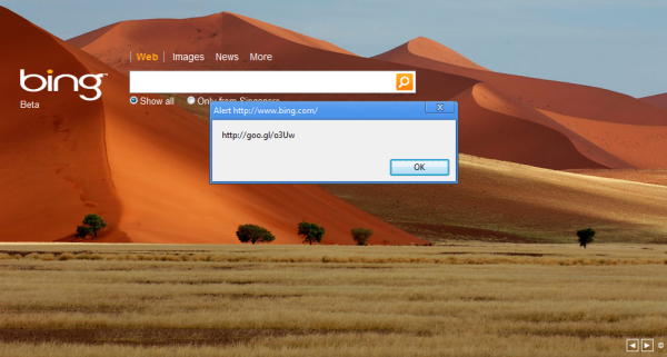 <img style="float:right;" src="http://farm5.static.flickr.com/4008/4196381345_e452358854_o.jpg" />Few days ago, Google entered the URL shortening business by introducing their latest product: Goo.gl, a URL shortening service that enables users to shorten long URLs into short ones, making it easier to share, tweet, or email to friends. It works like any other URL shortening services like Bit.ly, TinyURL, Ow.ly, etc.

The Goo.gl service is currently only available on Google's Feedburner or its Browser Toolbar. So if you're just too lazy to install a two megabyte toolbar, then this is when the simple <a href="http://www.marklets.com/Bookmarklets/goo.gl+bookmarklet.aspx"target="_blank">Goo.gl bookmarklet created by Matt Flaschen</a> comes in really handy. Simply drag the bookmarklet to your preferred browser's bookmarks bar, click on it whenever you'd like to share a webpage with your friends, copy the shortened URL from the pop-up box, and you're good to go!
