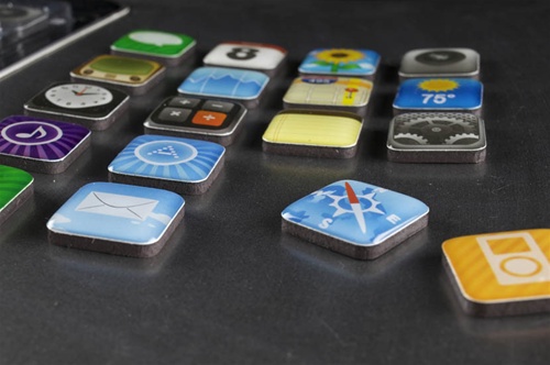 <img style="float:right;" src="http://www.techxav.com/wp-content/uploads/2010/03/iphonemagnets2.jpg"/>We have come across some interesting products inspired by Apple's iPhone such as the <a href="http://www.techxav.com/2010/03/07/10-creative-artistic-geeky-cake-designs/">giant iPhone wedding cake</a>, <a href="http://www.geeky-gadgets.com/iphone-icon-pillows-02-12-2009/">iPhone icon pillows</a> and <a href="http://www.techxav.com/2010/01/04/ipod-touch-bedding/">iPod Touch bedding</a>. And the latest one in town is the <a href="http://www.jailbreaktoys.com/App_Magnets_p/mgapp00.htm">iPhone apps fridge magnets</a>, which brings the magic of the iPhone into the third dimension. The whole package of 18 eproxy magnets each measuring 7/8" x 7/8", comes with a price tag of just $13.