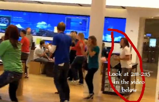 Woman Shoplifts During Microsoft Store Dance <img src="http://www.techxav.com/wp-content/uploads/2009/11/microsoft.png"/>
For some reason, I subscribed to windows videos on YouTube. This video isn't even by that channel, and for that the video is hilarious- to be fair, there are some funny videos on the official channel Stewie Griffin explaining why Windows 7 would help him gain world domination by letting him draw rabbits in an easier way. You should check it out sometime.