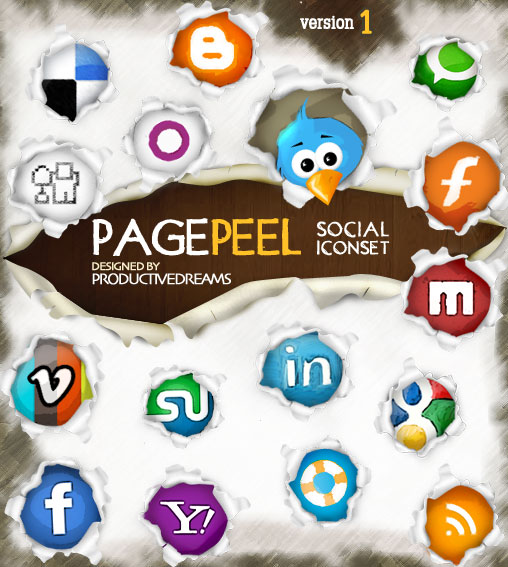 I've spent hours compiling all the creative and beautiful social bookmark icon sets I can find on the web into one post - "60+ Remarkably Beautiful Social Bookmark Icon Sets". If you're a blogger or web designer, this list will be very beneficial to you as having eye-catching and attractive social bookmarking icons in your website plays an important role in garnering potential readers. Enjoy!
<p style="border-bottom: 1px dotted #000000;"></p>
<span style="font-size:120%"><strong>1. <a href="http://www.productivedreams.com/page-peel-free-social-iconset/" target="_blank">Page Peel</a></strong></span>

<a href="http://www.productivedreams.com/page-peel-free-social-iconset/" target="_blank"><img src="http://www.techxav.com/wp-content/uploads/2009/08/pagepeel-free-social-iconset.jpg" alt="" /></a>