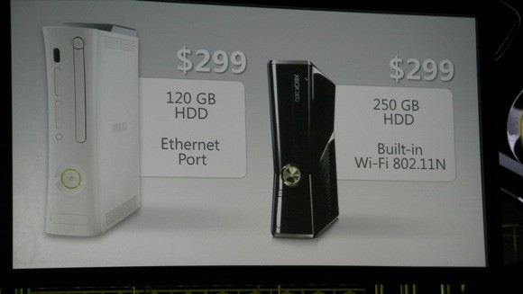 Slim Xbox Announced It's official -- the long speculated slim Xbox 360 had finally been announced at E3 yesterday and had already started shipping. As stated above, the new Xbox will have a 250 GB Hard disk and built in Wifi -- but what does this changes mean?
For one, the new Xbox addresses many of the orginal's criticism. The Xbox had been laughed at for its overcharging of accessories. Previously, it took $100 -- 1/3 of the Xbox's price- to get Wifi and the 250GB hard disk cost $129. With the new Xbox, this issue had been resolved- putting an end to the fed up gamers who did not want to pay so much for WiFi. Also, with the 250GB HDD, the ability to install games to the hard drive can now be more widely used, as the old 20GB HDD can't hold that many 6GB games.