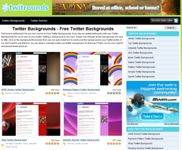 Twitrounds was established to help Twitter users spice up their plain and 